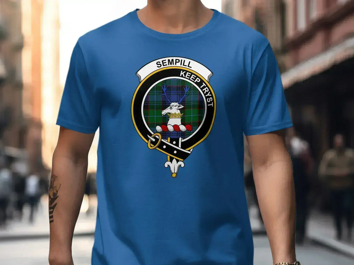 Sempill Keep Tryst Scottish Crest Emblem T-shirt