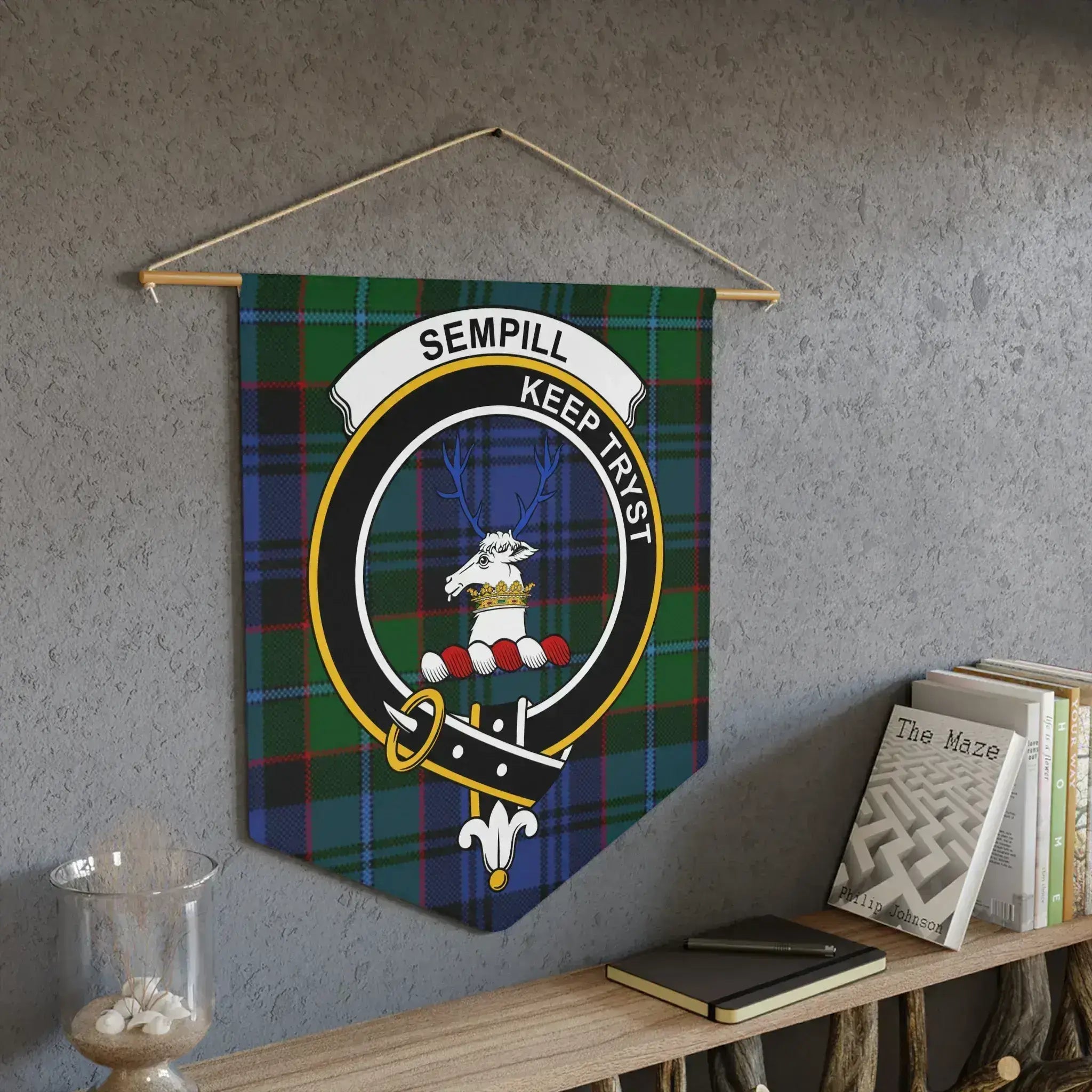 Sempill Keep Tryst Scottish Family Crest Tapestry product type