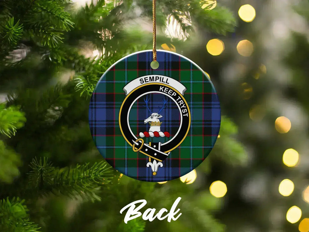 Sempill Keep Trys Clan Crest Ornament