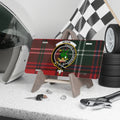Clan Seton tartan novelty license plate — Hazard Yet Forward dragon crest, 12" x 6" aluminium