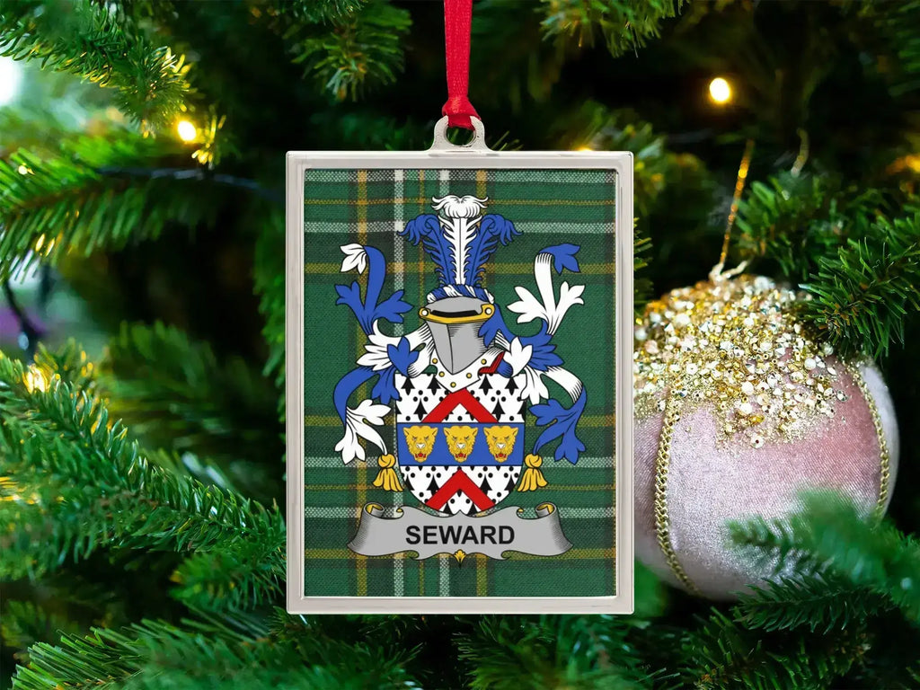 Seward Family Crest Christmas Tree Ornament product type