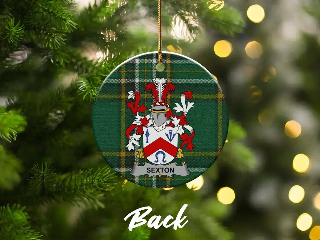 Family Heritage Crest Ornament for Holiday Decorations product type