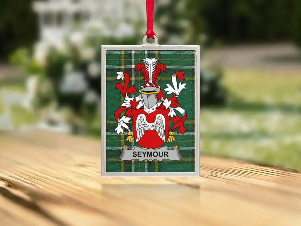 Personalized Seymour Family Crest Ornament product