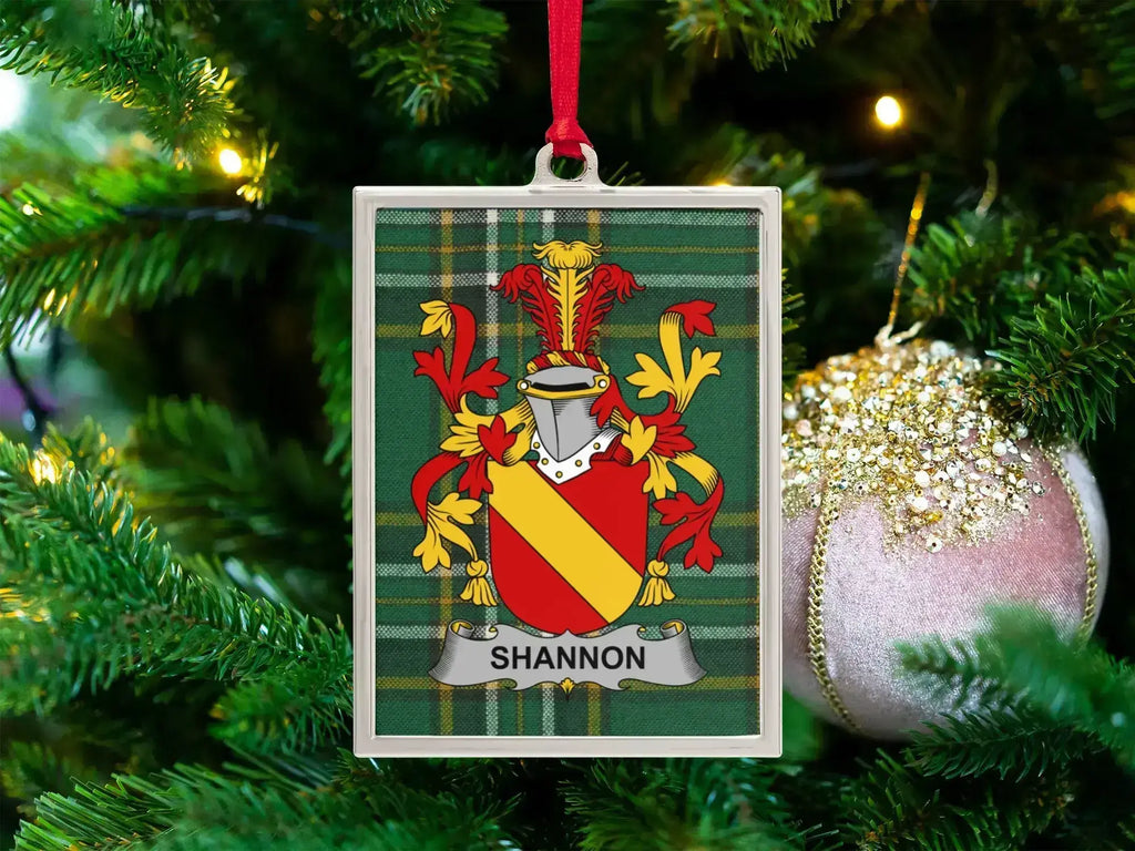 Personalized Family Coat of Arms Christmas Ornament product type