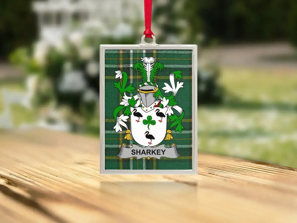 Family Coat of Arms Green Plaid Decorative product