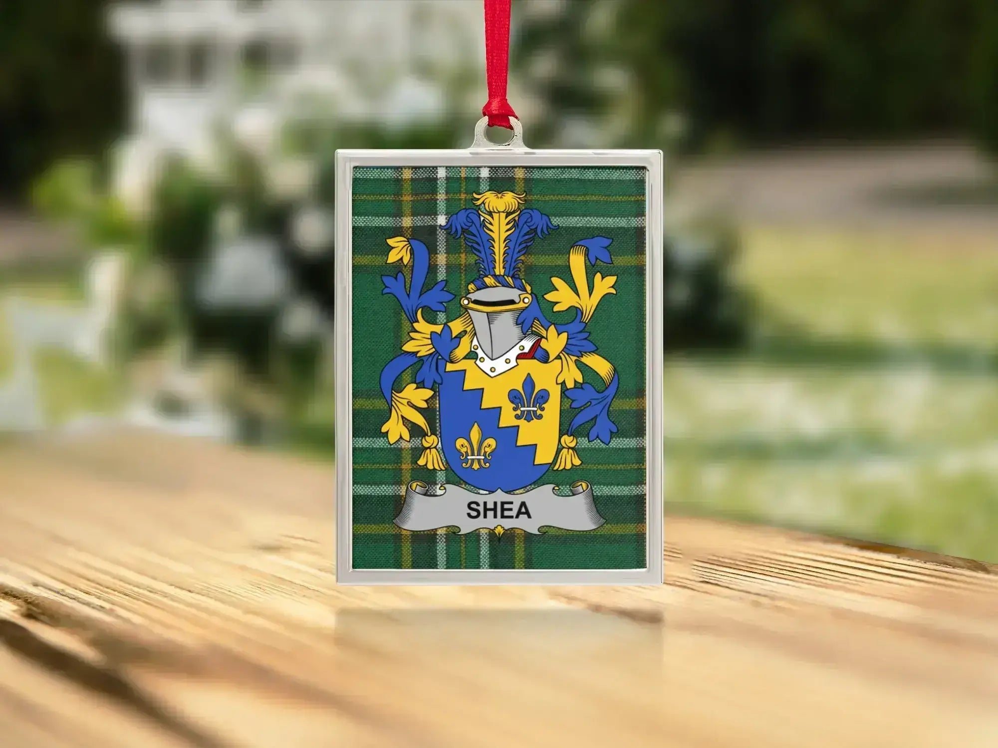 Shea Family Crest Square Ornament product