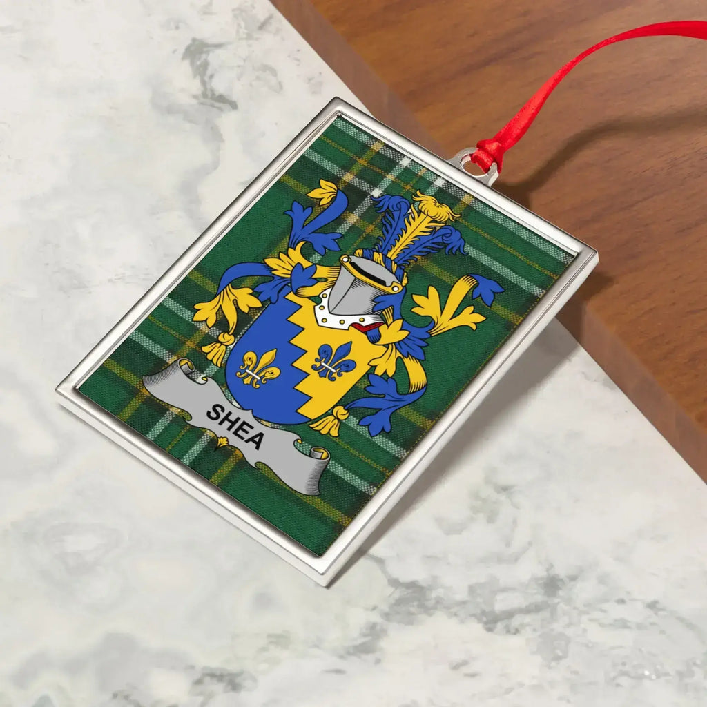 Custom Family Coats of Arms Shea Ornament product type