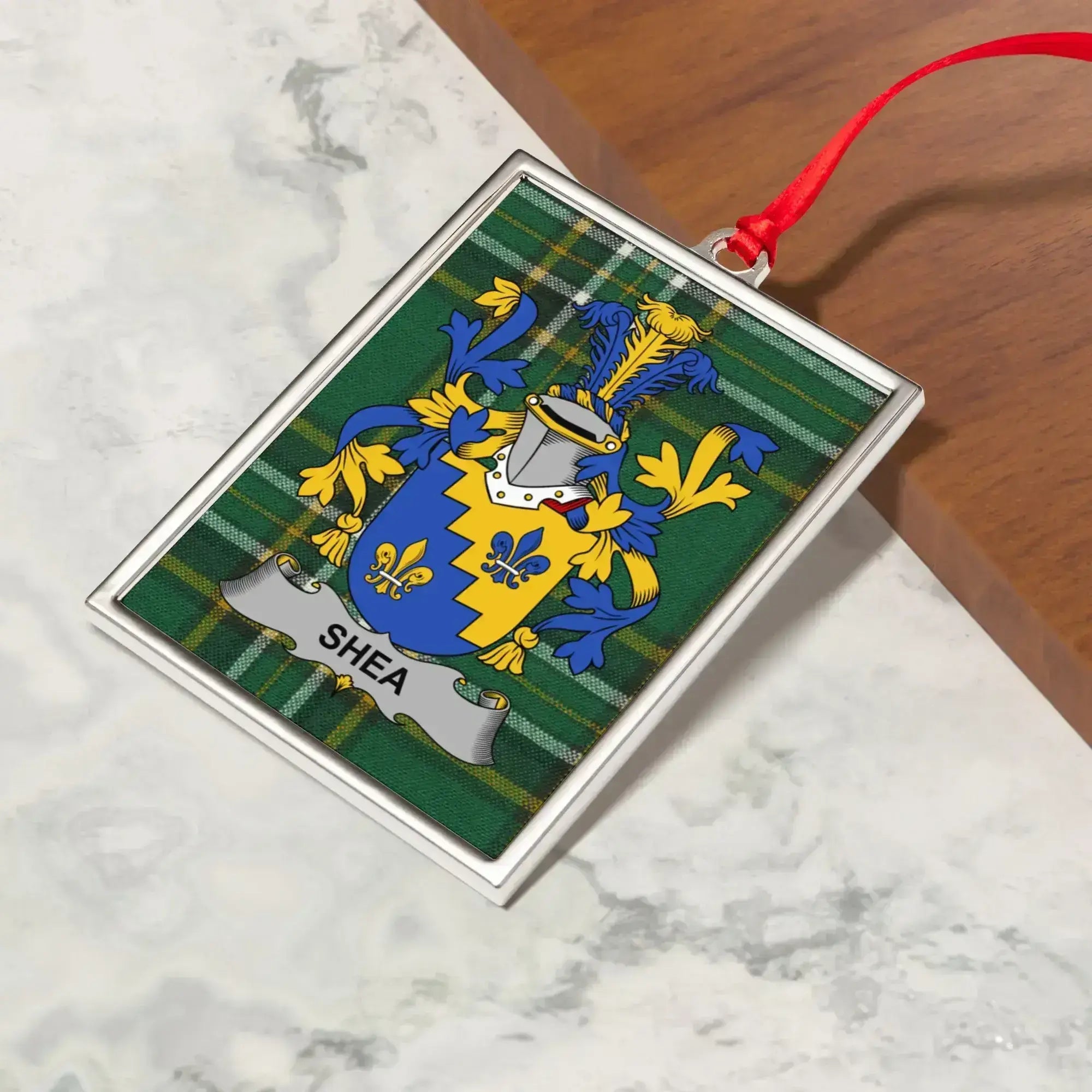 Custom Family Coats of Arms Shea Ornament product type