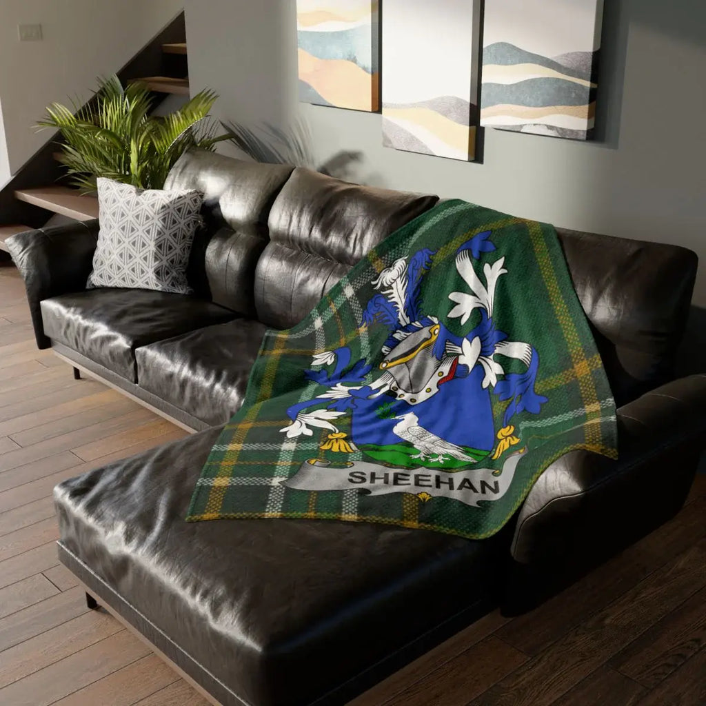 Sheehan Family Crest Decorative Cozy Blanket