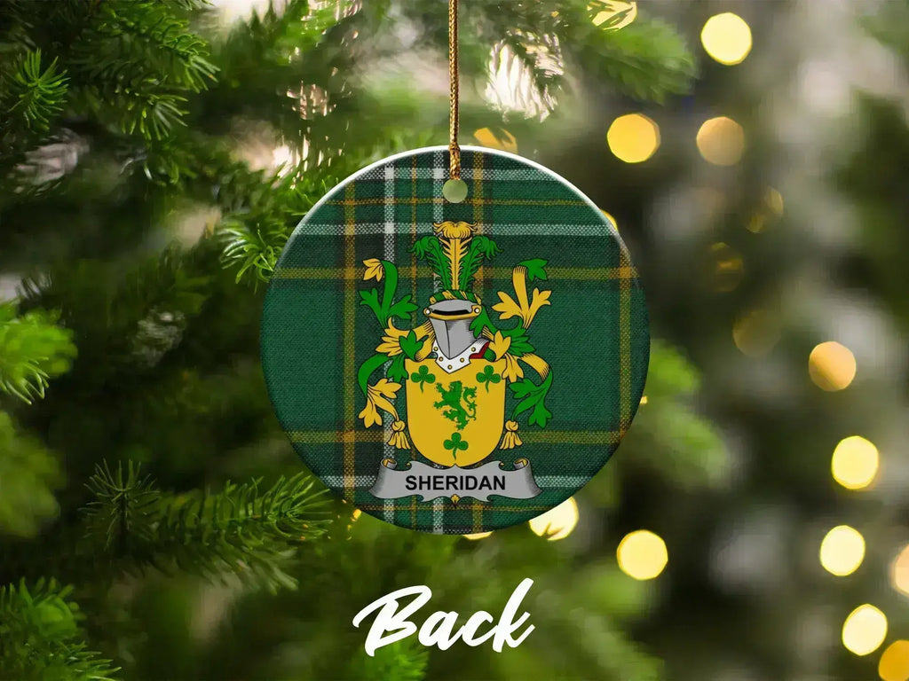 Sheridan Family Coat of Arms Christmas Ornament product type