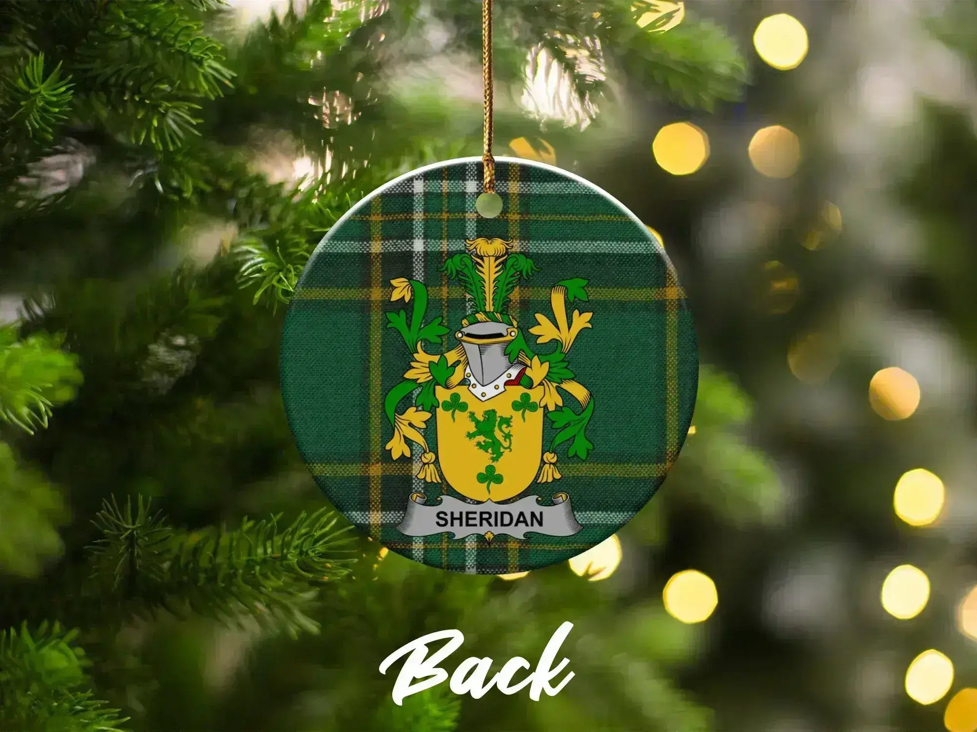 Sheridan Family Coat of Arms Christmas Ornament product type