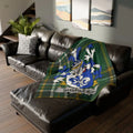 Personalized Sherlock Family Crest Plaid Throw Blanket