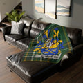 Shinnick Family Crest Tartan Design Throw Blanket