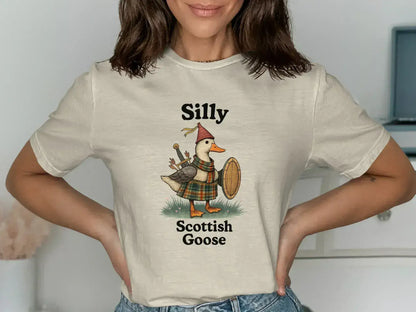 Silly Scottish Goose Graphic Tee Shirt product type