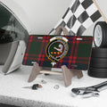 Clan Skene crest tartan novelty license plate — 100% aluminium, 12x6 inch