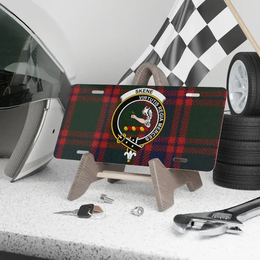 Scottish Clan Crest Tartan Design License Plate product