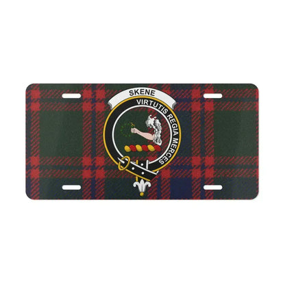 Skene Virtutis Recta Merces Plaid License Plate product