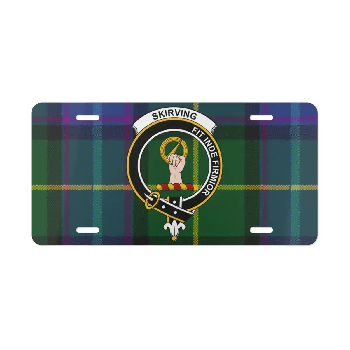 Skirving Clan Crest Emblem Car License Plate product