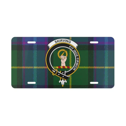 Skirving Clan Crest Emblem Car License Plate product