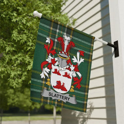 Slattery Family Crest Outdoor Flag