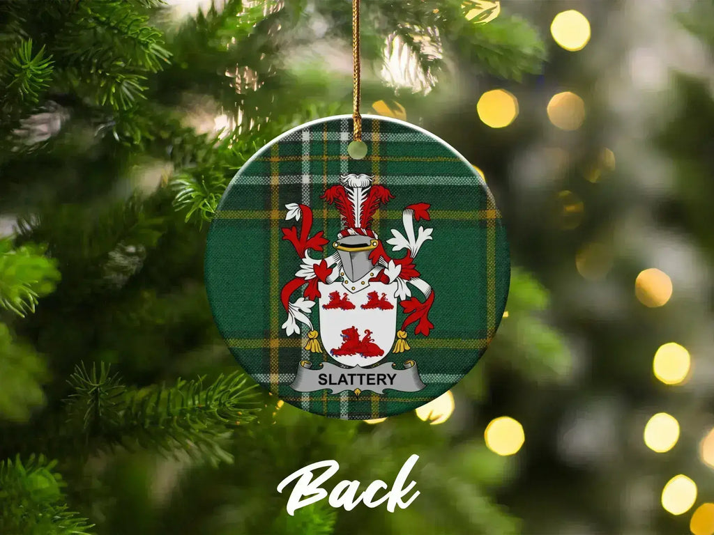 Personalized Family Crest Christmas Ornament product type