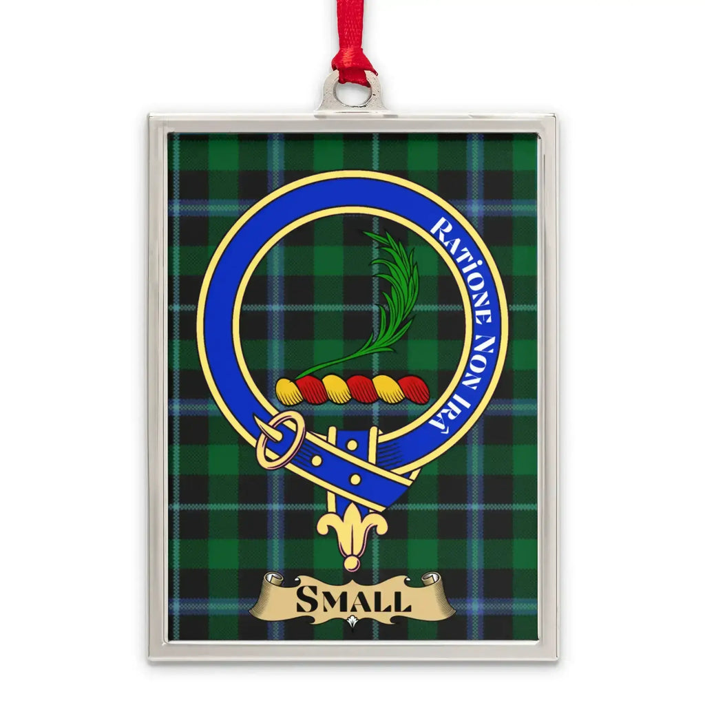 Rampant Green and Blue Family Crest Ornament product