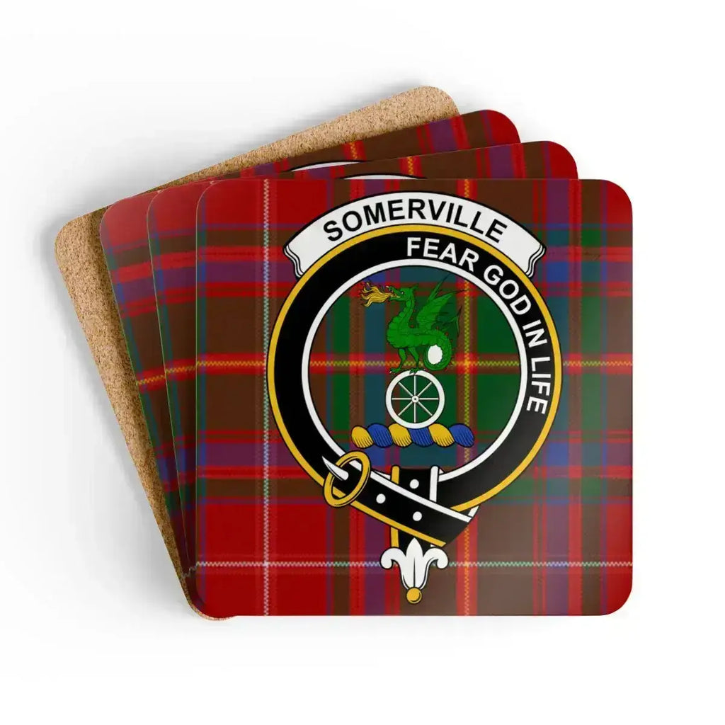 Somerville Fear God In Life Clan Crest Coaster product