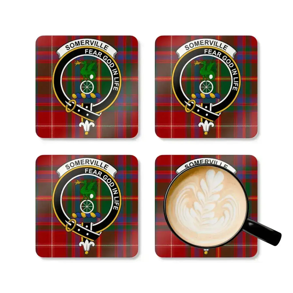 Somerville Fear God in Life Plaid Coaster Set product type