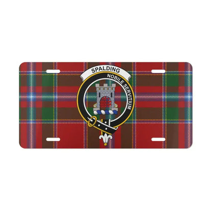Spalding Tartan Novelty License Plate unique product type