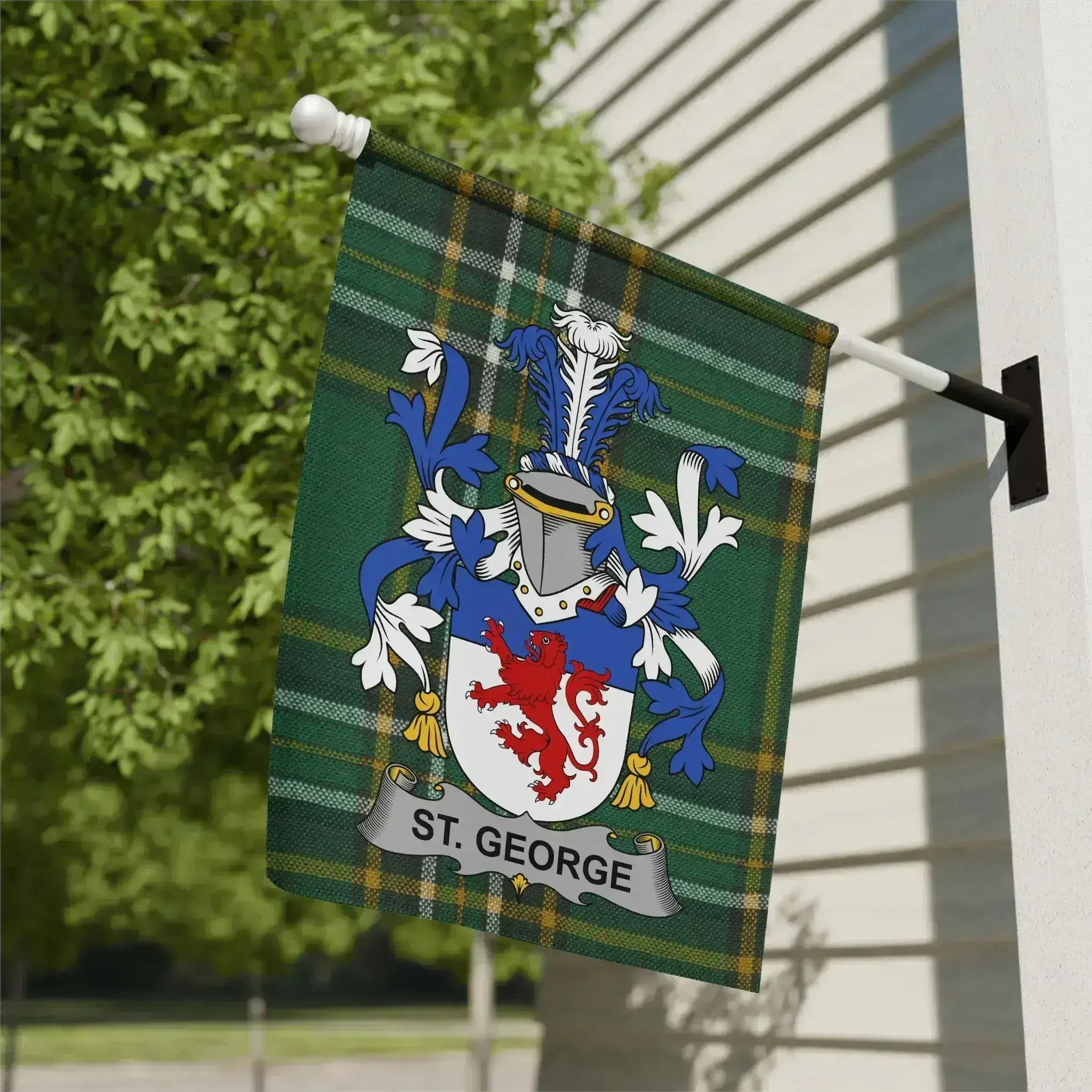 St. George Family Crest Outdoor Decorative Flag