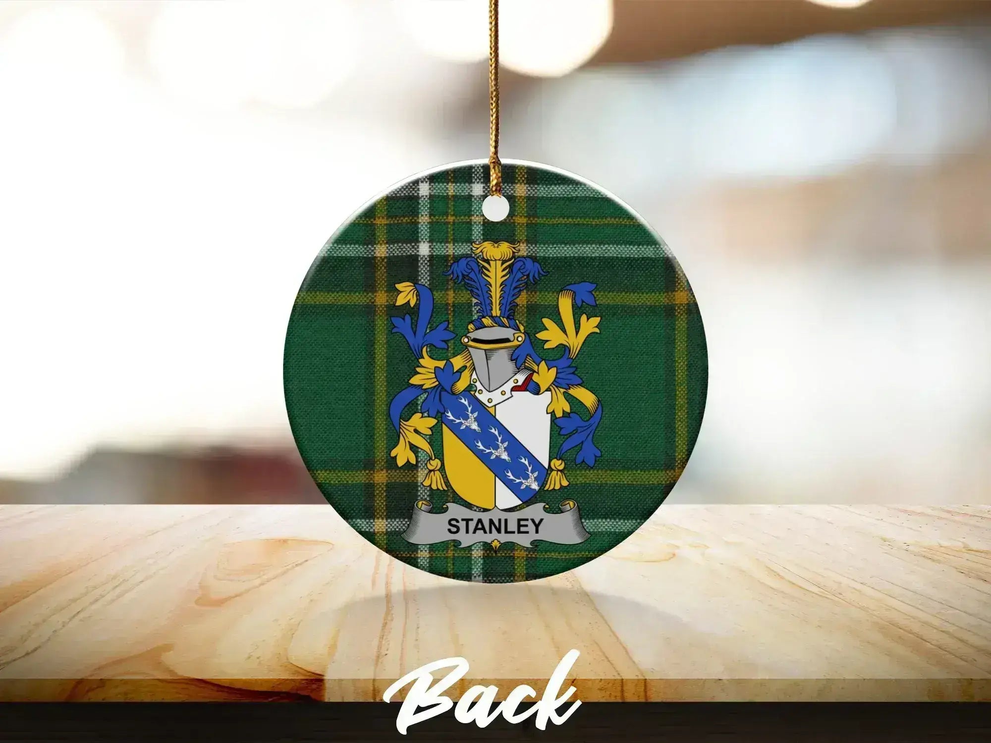 Stanley Family Crest Plaid Back Design
