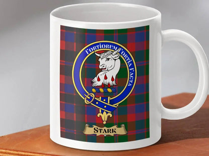 Crest Plaid Mug with Stark Clan Emblem product type