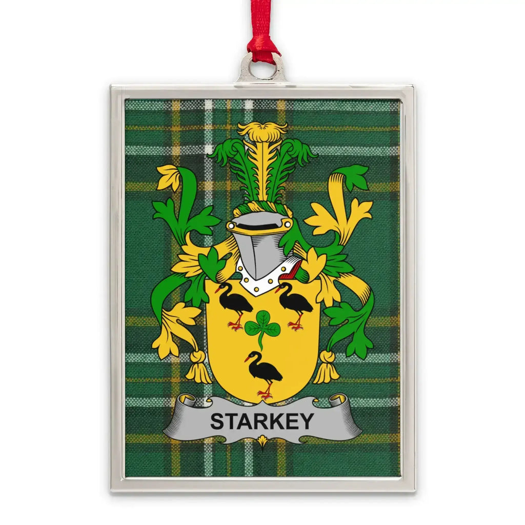 Starkey Family Crest Plaid Background Product