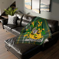 Green and Yellow Starkey Tartan Blanket for Couch Decor