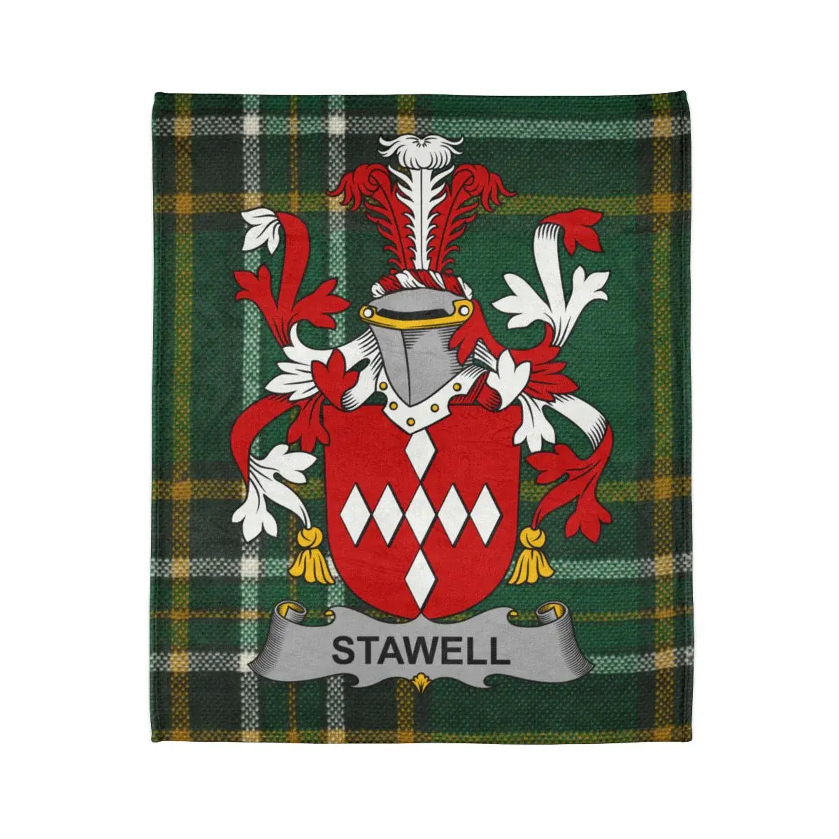 Stawell Family Crest Plaid Design Blanket