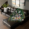 Personalized Steele Family Crest Plaid Blanket