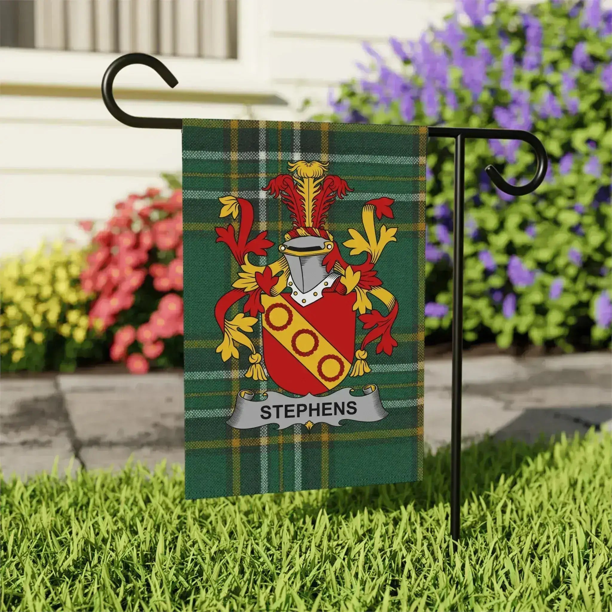 Personalized Family Crest Garden Flag