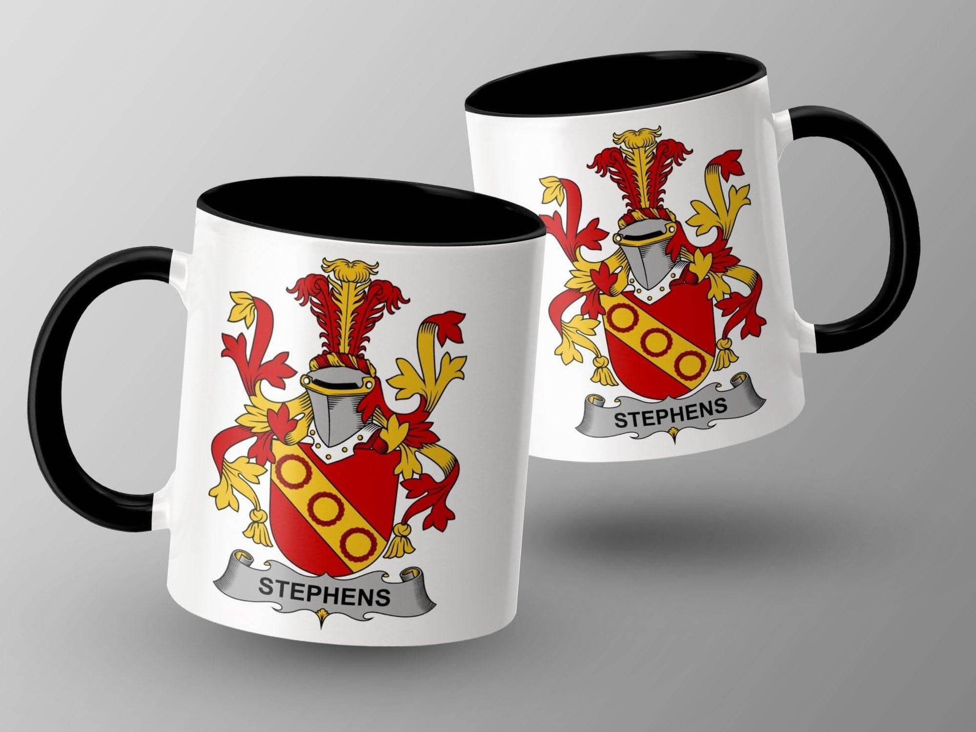 Stephens Family Crest Decorative Coffee Tea Mug - Celtic Ancestry Gifts