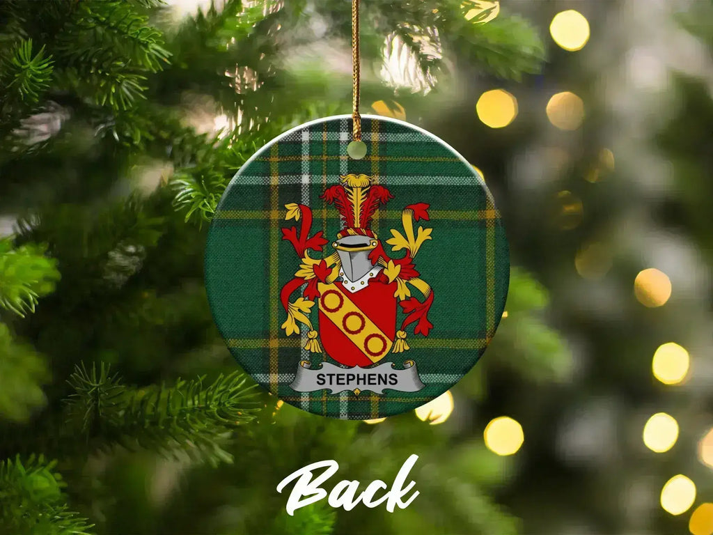 Family Crest Holiday Ornament Personalized