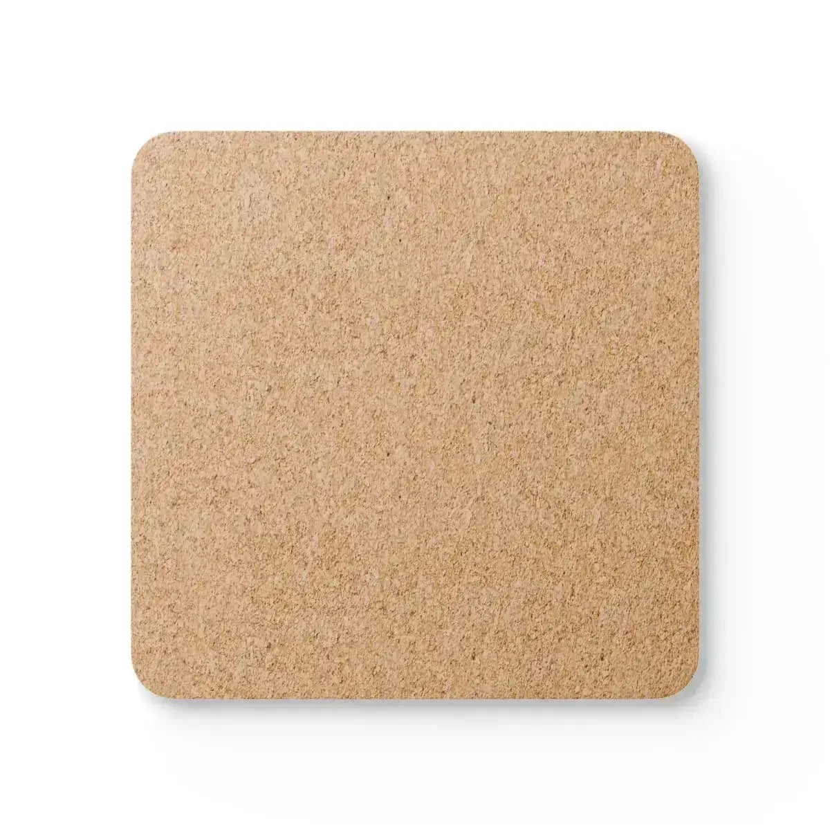 Clan Stewart cork coaster — glossy square finish, single coaster view