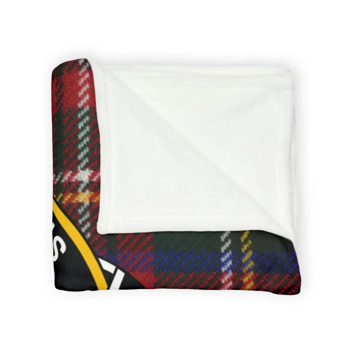 Cozy clan Stewart tartan soft fleece blanket — sofa use, 50x60 inch
