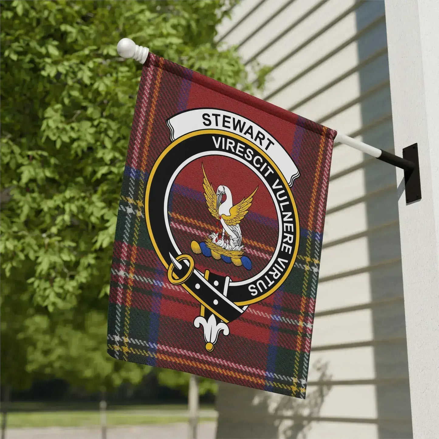 Stewart Virescit Vulnere Virtus Plaid Pattern Flag product