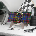 Clan Stirling gang forward tartan crest novelty license plate — 100% aluminium, 12x6 inch