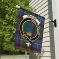 Clan Stirling gang forward plaid decorative garden flag — 12x18 inch, poly canvas