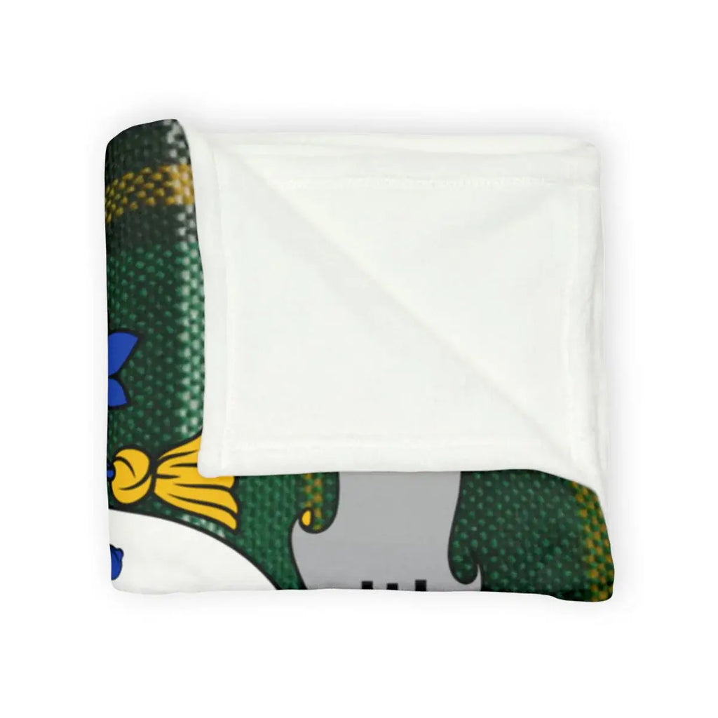 Cozy Printed Green and Yellow Throw Blanket