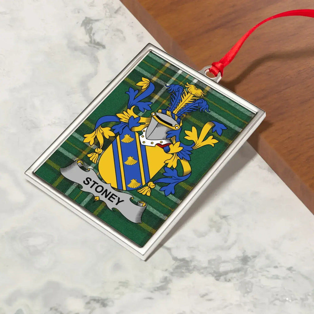 Stoney Heraldic Crest Family Name Ornament product
