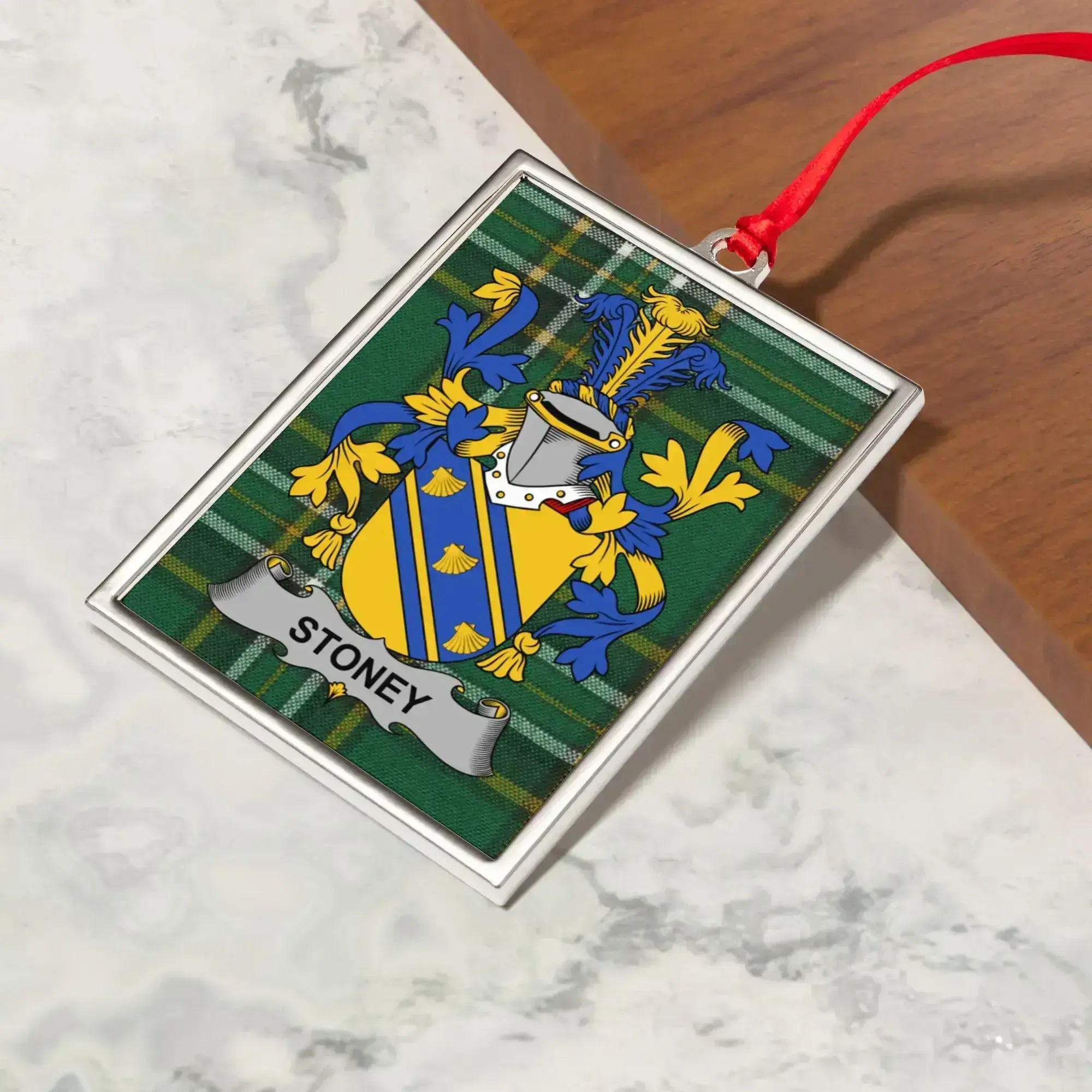 Stoney Heraldic Crest Family Name Ornament product