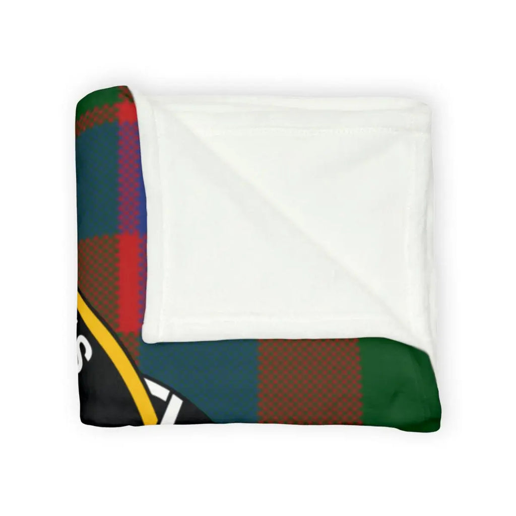 Cosy Strang clan plaid Christmas blanket — tartan throw, sofa use