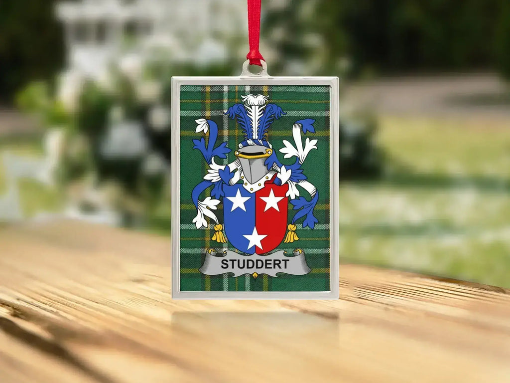 Studdert Family Crest Green Background Product Type