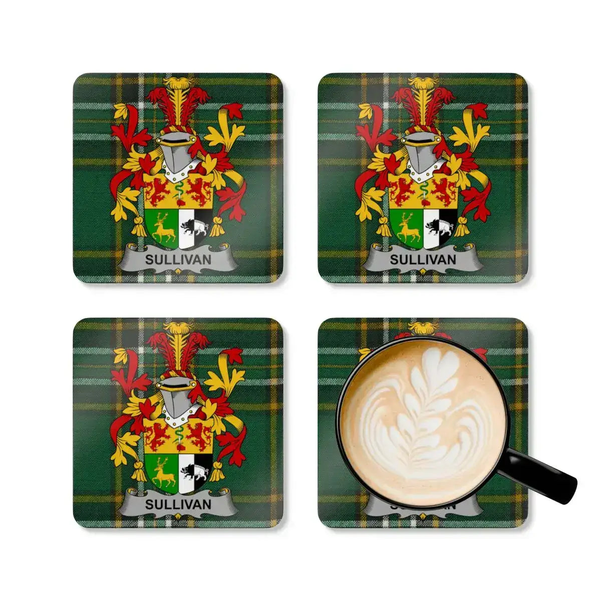 Heraldic Crest Coasters Personalized Cup Holder product